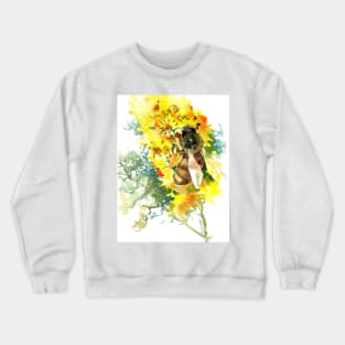 Honey Bee and YellowFlower Crewneck Sweatshirt